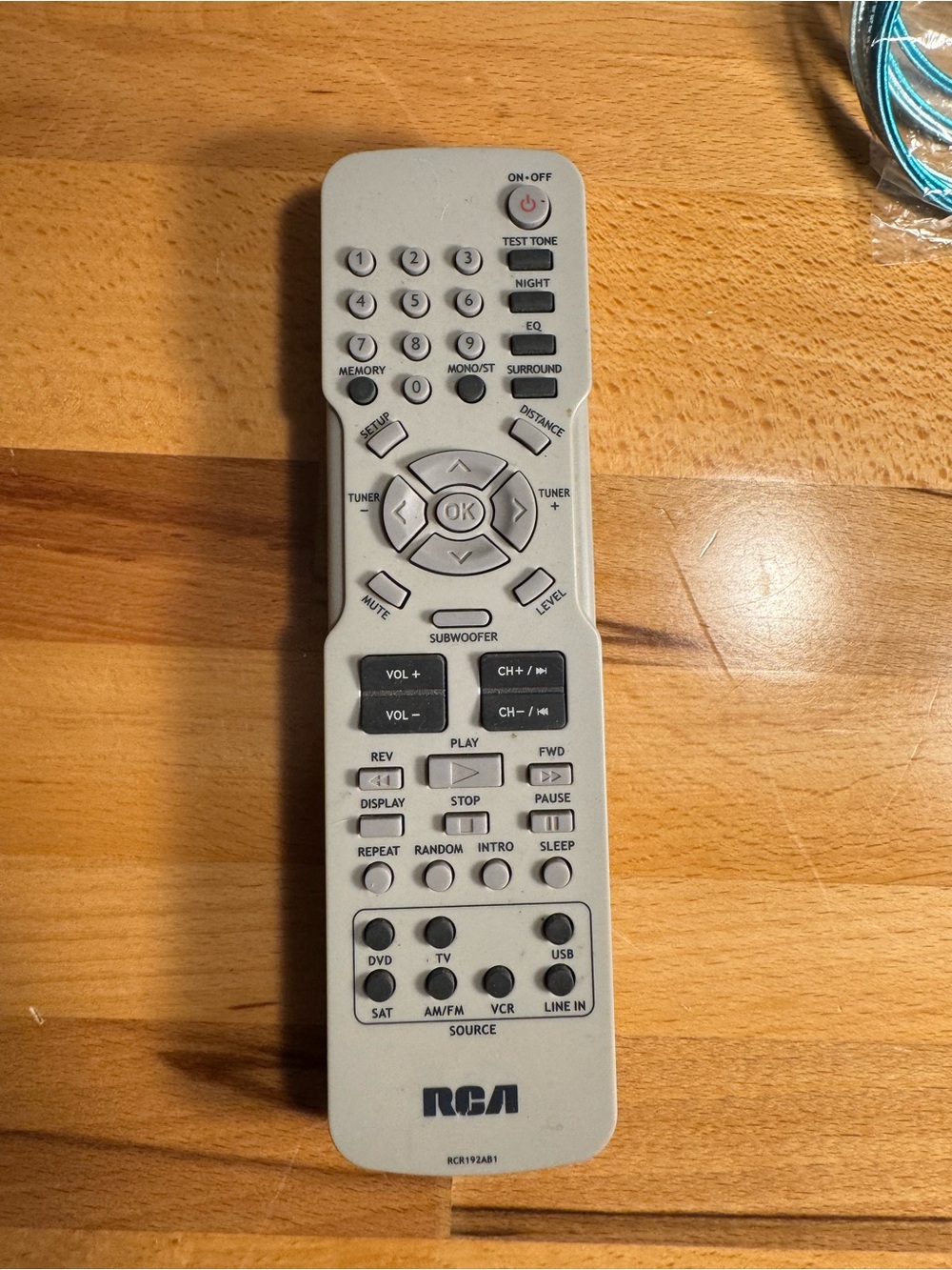 RCA Multi-Device Remote Control — Light Gray